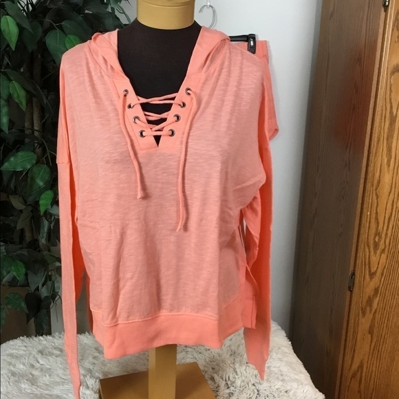 SO Peach XL lace up hoodie and high rise dolphin shorts both NWT - Picture 16 of 16